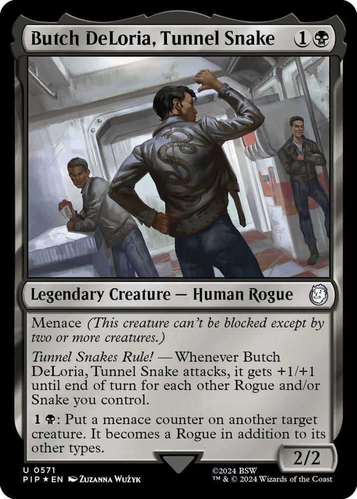 Butch DeLoria, Tunnel Snake (Surge Foil) 571 card from Universes Beyond: Fallout