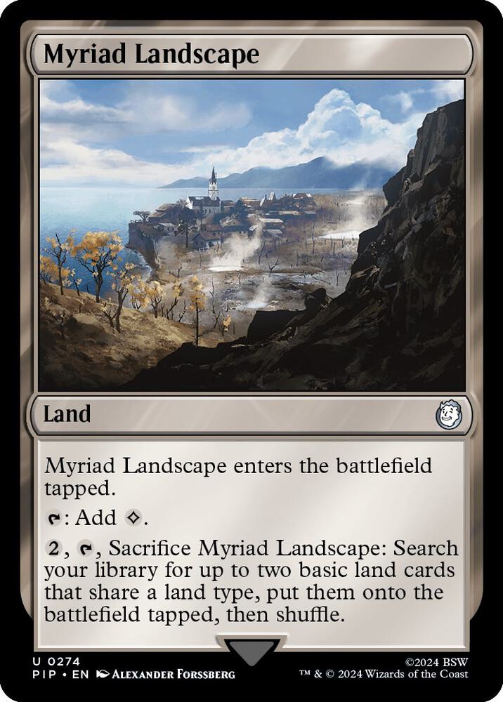 Myriad Landscape 274 card from Universes Beyond: Fallout