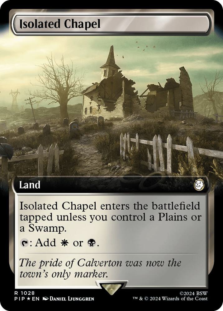 Isolated Chapel (Extended Art) (Surge Foil) 1028 card from Universes Beyond: Fallout