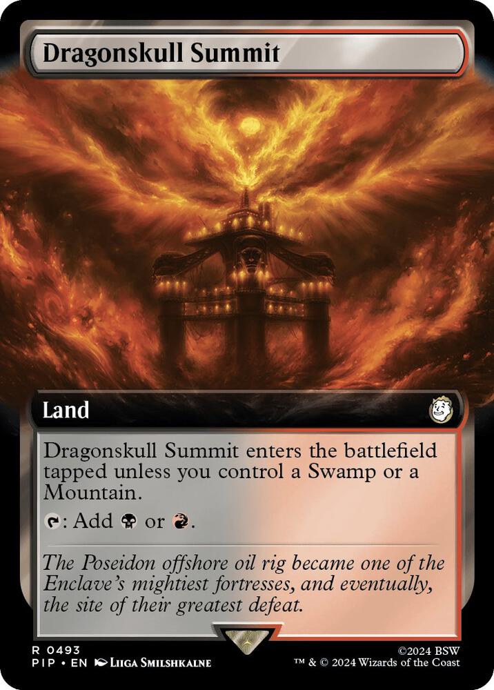 Dragonskull Summit (Extended Art) 493 card from Universes Beyond: Fallout
