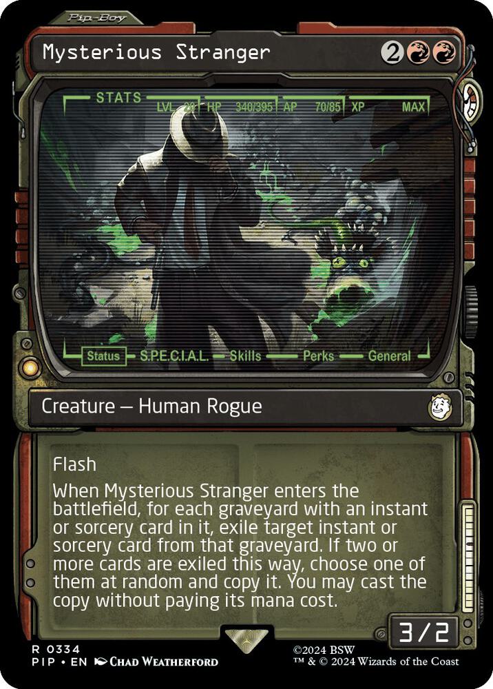 Mysterious Stranger (Showcase) 334 card from Universes Beyond: Fallout
