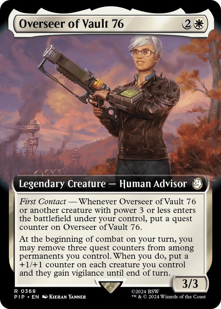 Overseer of Vault 76 (Extended Art) 368 card from Universes Beyond: Fallout