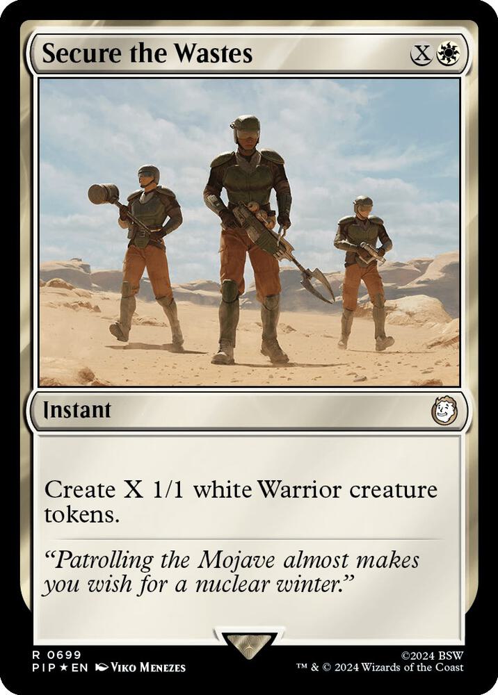 Secure the Wastes (Surge Foil) 699 card from Universes Beyond: Fallout