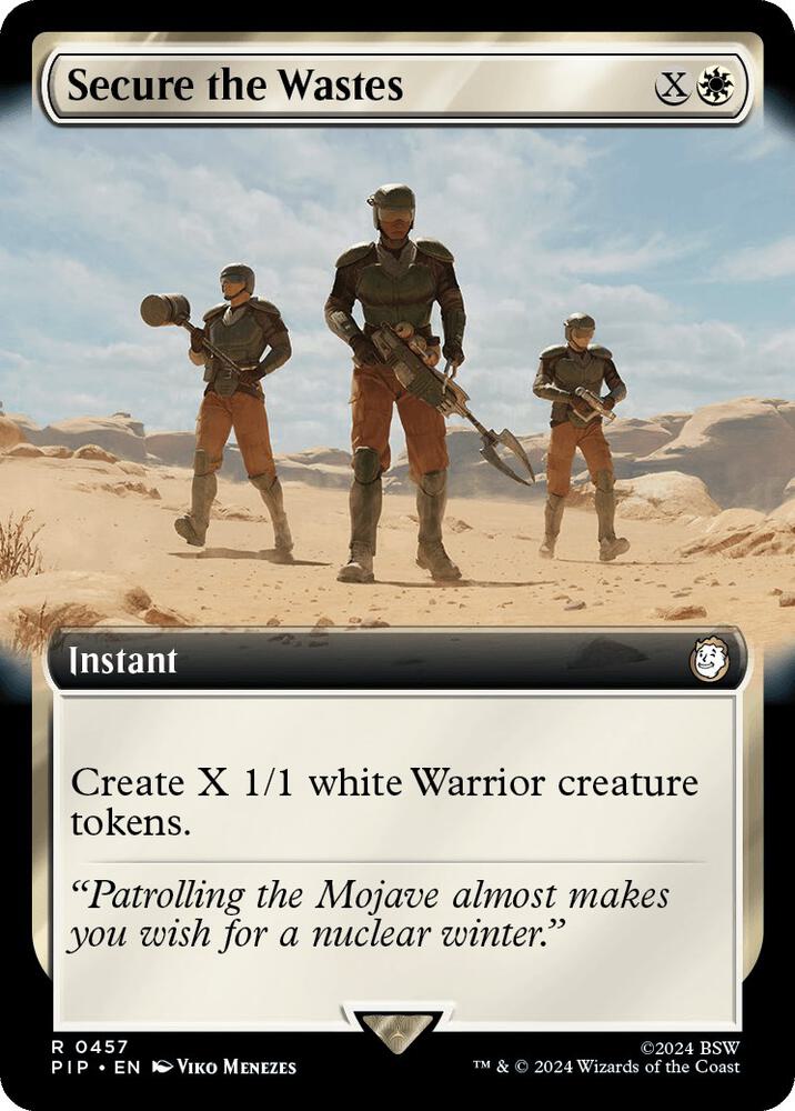 Secure the Wastes (Extended Art) 457 card from Universes Beyond: Fallout