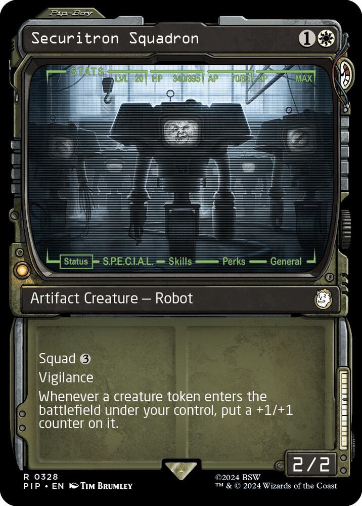 Securitron Squadron (Showcase) 328 card from Universes Beyond: Fallout
