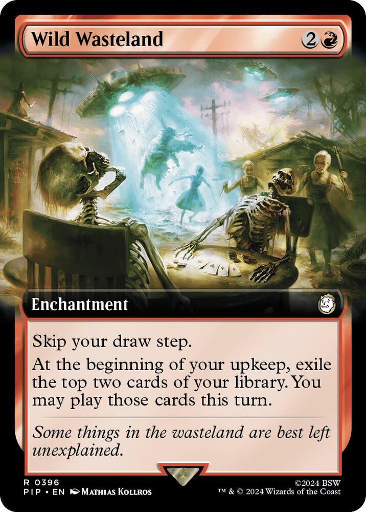 Wild Wasteland (Extended Art) 396 card from Universes Beyond: Fallout