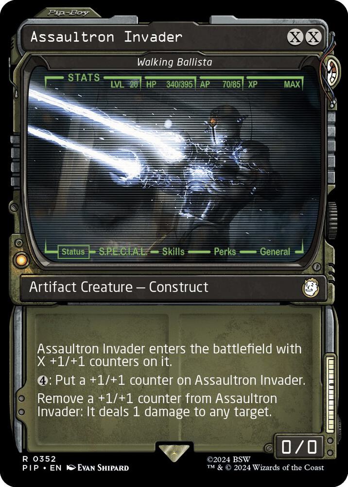 Assaultron Invader - Walking Ballista (Showcase) 352 card from Universes Beyond: Fallout