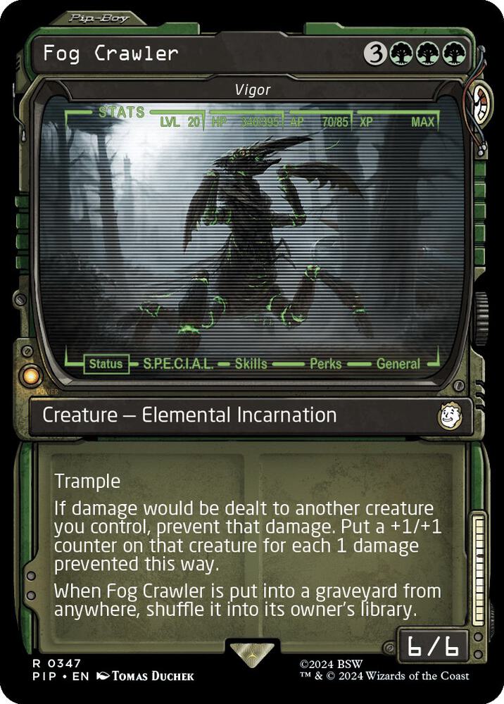 Fog Crawler - Vigor (Showcase) 347 card from Universes Beyond: Fallout