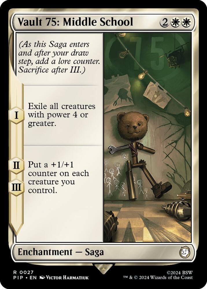 Vault 75: Middle School 27 card from Universes Beyond: Fallout