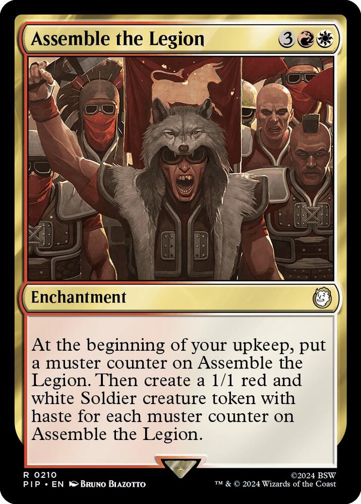Assemble the Legion 210 card from Universes Beyond: Fallout