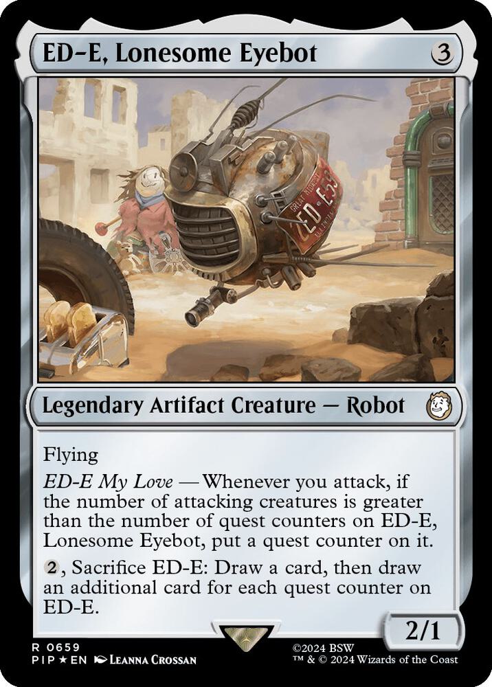 ED-E, Lonesome Eyebot (Surge Foil) 659 card from Universes Beyond: Fallout