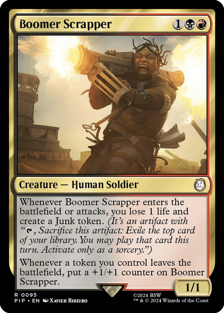 Boomer Scrapper 95 card from Universes Beyond: Fallout