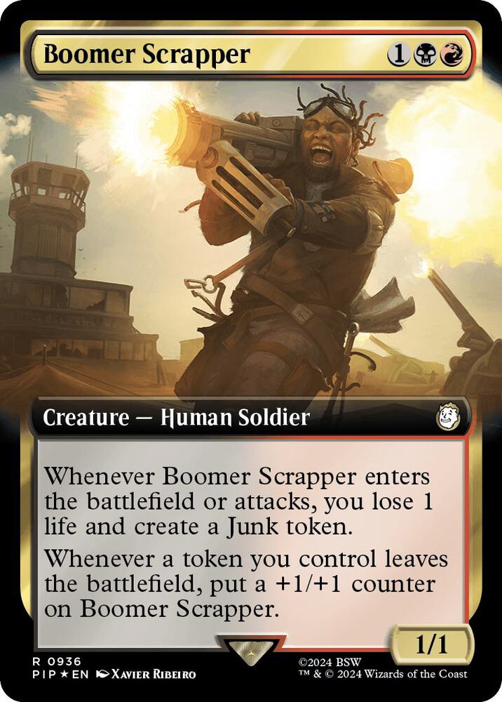 Boomer Scrapper (Extended Art) (Surge Foil) 936 card from Universes Beyond: Fallout