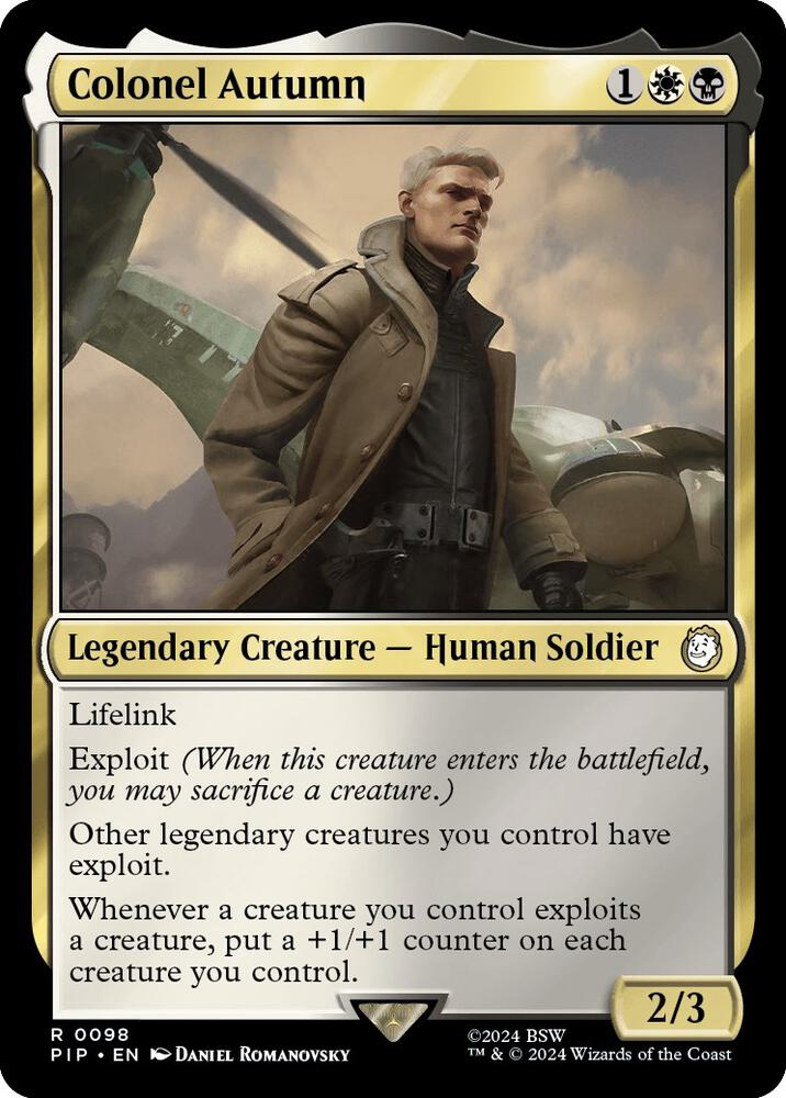 Colonel Autumn 98 card from Universes Beyond: Fallout