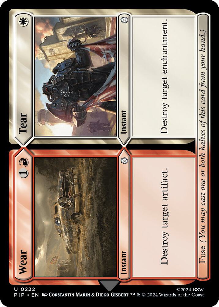 Wear // Tear 222 card from Universes Beyond: Fallout