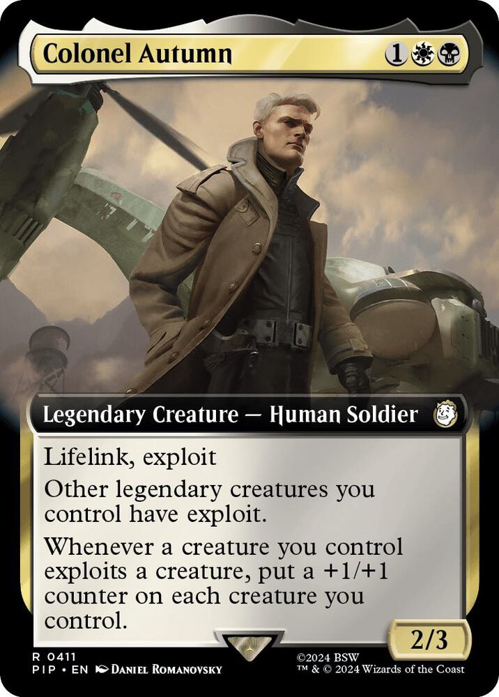 Colonel Autumn (Extended Art) 411 card from Universes Beyond: Fallout