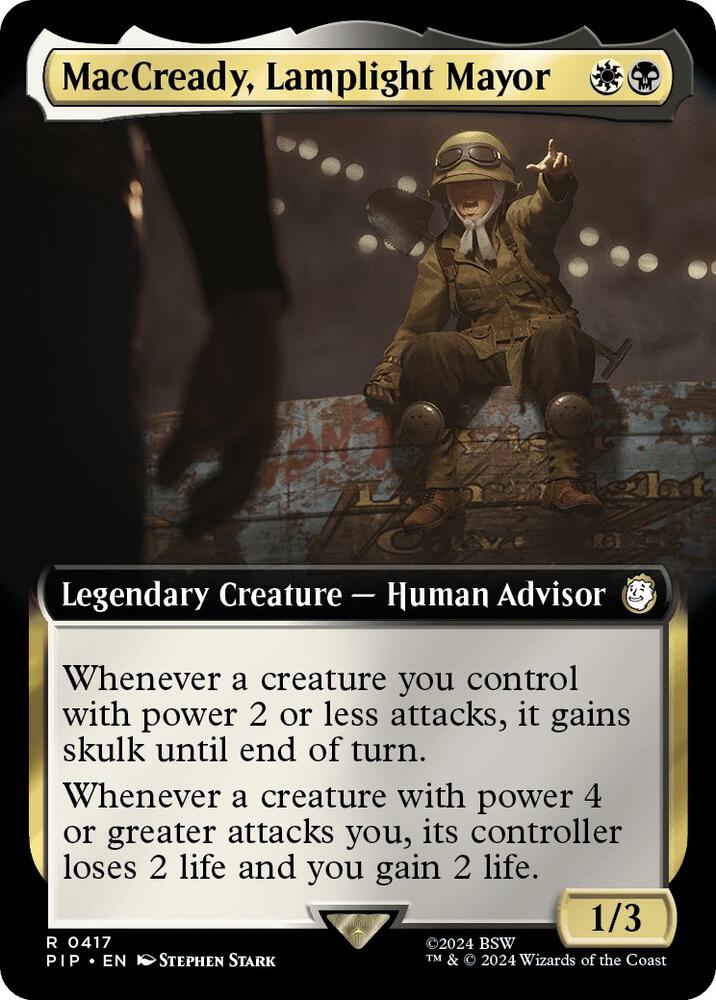MacCready, Lamplight Mayor (Extended Art) 417 card from Universes Beyond: Fallout