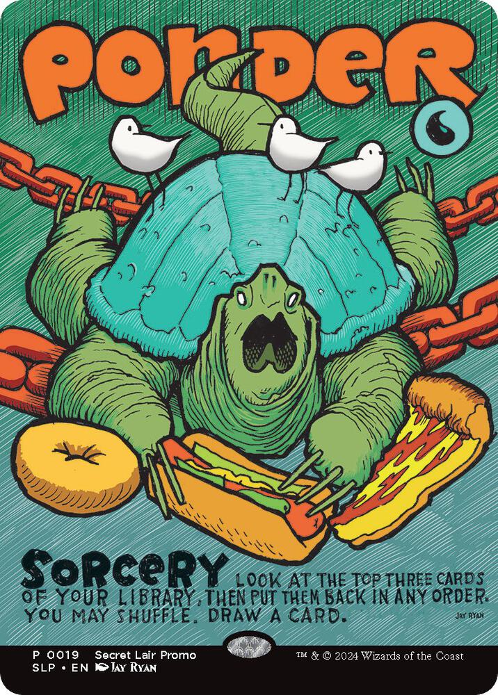 Ponder 19 card from Secret Lair Showdown