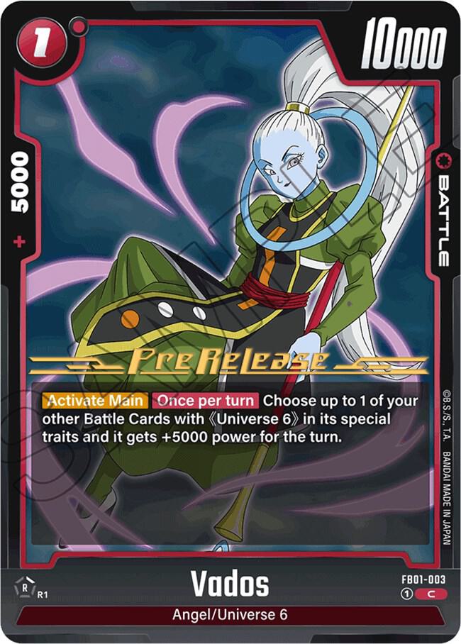 Vados FB01-003 card from Awakened Pulse Pre-Release Cards