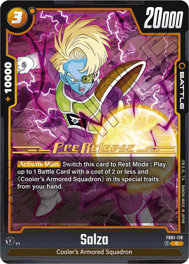 Salza FB01-118 card from Awakened Pulse Pre-Release Cards
