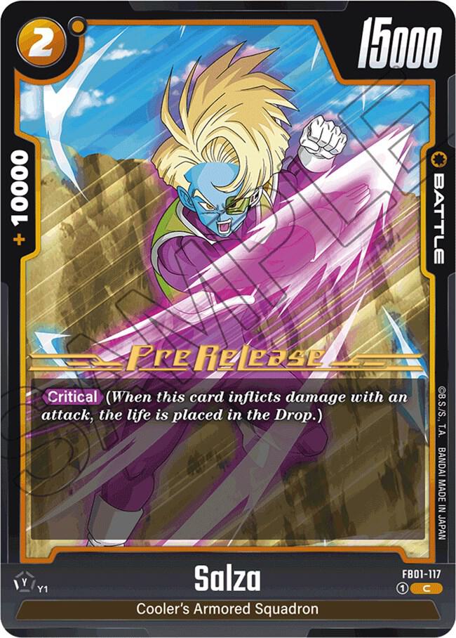 Salza FB01-117 card from Awakened Pulse Pre-Release Cards