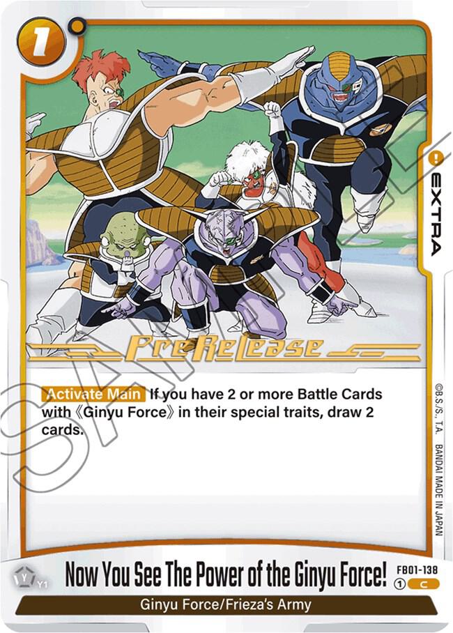 Now You See The Power of the Ginyu Force! FB01-138 card from Awakened Pulse Pre-Release Cards