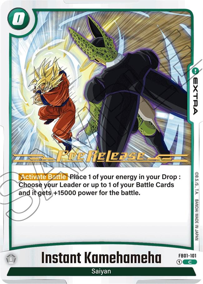 Instant Kamehameha FB01-101 card from Awakened Pulse Pre-Release Cards