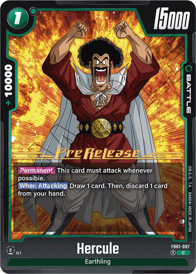 Hercule FB01-097 card from Awakened Pulse Pre-Release Cards