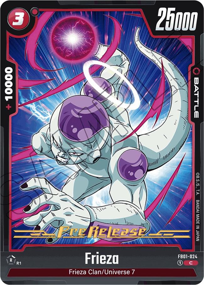 Frieza FB01-024 card from Awakened Pulse Pre-Release Cards
