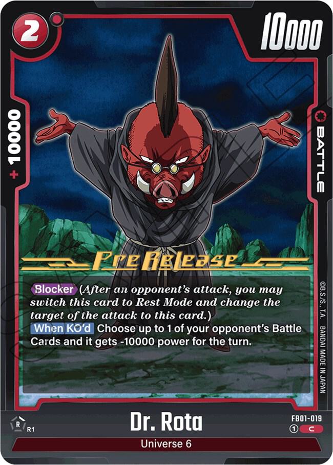 Dr. Rota FB01-019 card from Awakened Pulse Pre-Release Cards