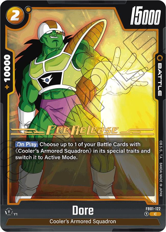 Dore FB01-122 card from Awakened Pulse Pre-Release Cards