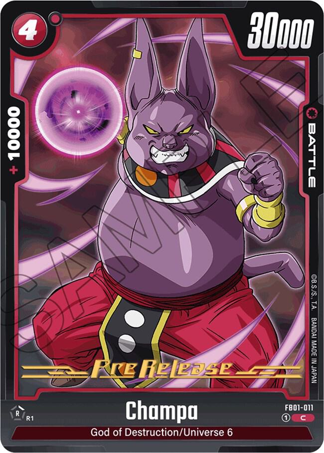 Champa FB01-011 card from Awakened Pulse Pre-Release Cards