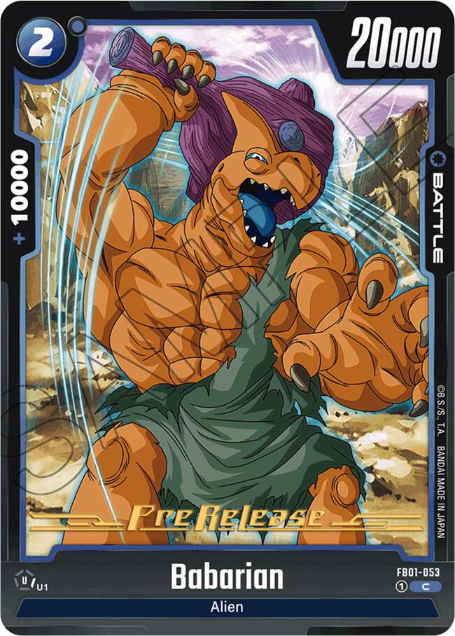 Babarian FB01-053 card from Awakened Pulse Pre-Release Cards