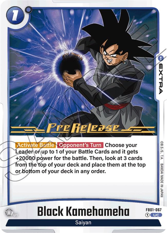 Black Kamehameha FB01-067 card from Awakened Pulse Pre-Release Cards