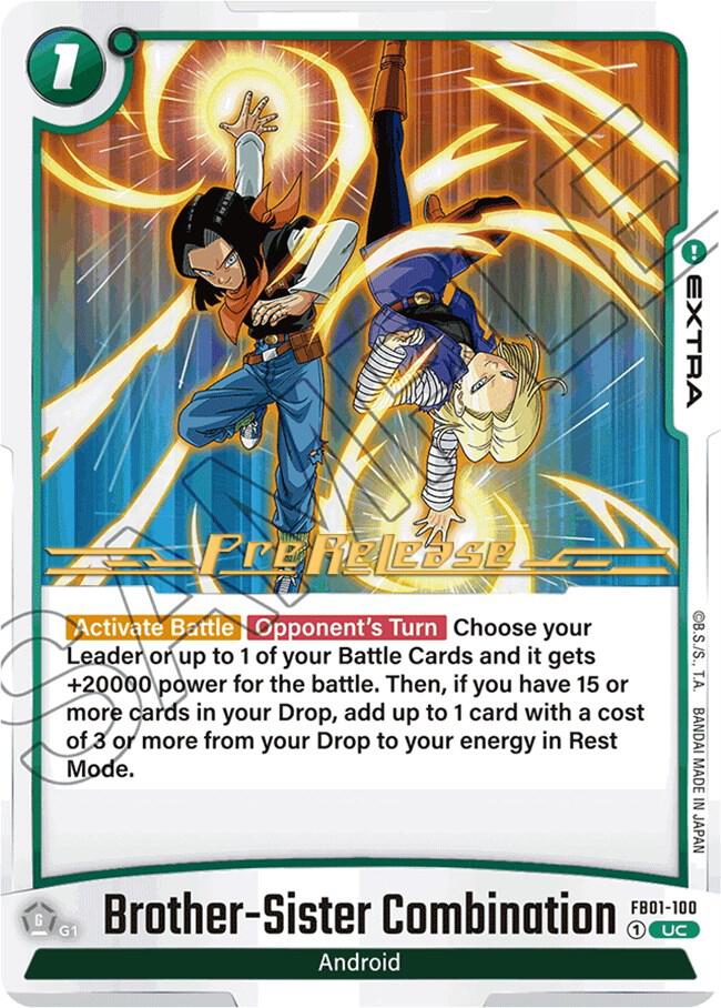Brother-Sister Combination FB01-100 card from Awakened Pulse Pre-Release Cards