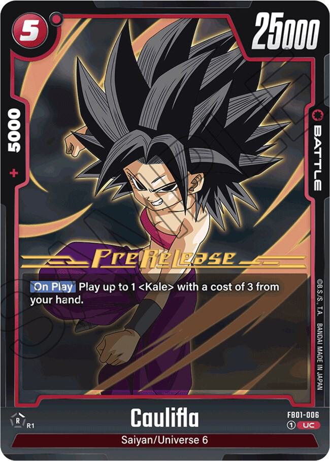 Caulifla FB01-006 card from Awakened Pulse Pre-Release Cards