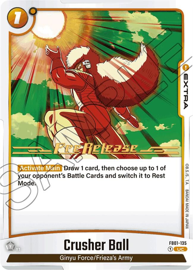 Crusher Ball FB01-135 card from Awakened Pulse Pre-Release Cards