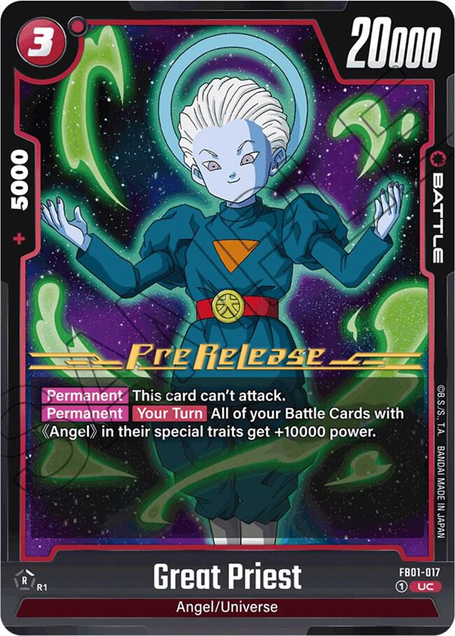 Great Priest FB01-017 card from Awakened Pulse Pre-Release Cards