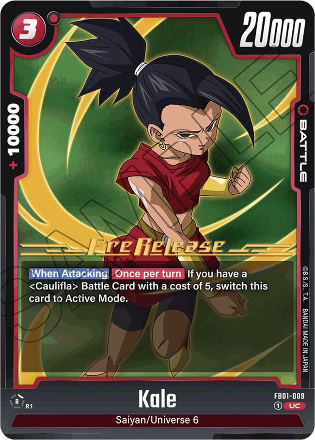 Kale FB01-009 card from Awakened Pulse Pre-Release Cards