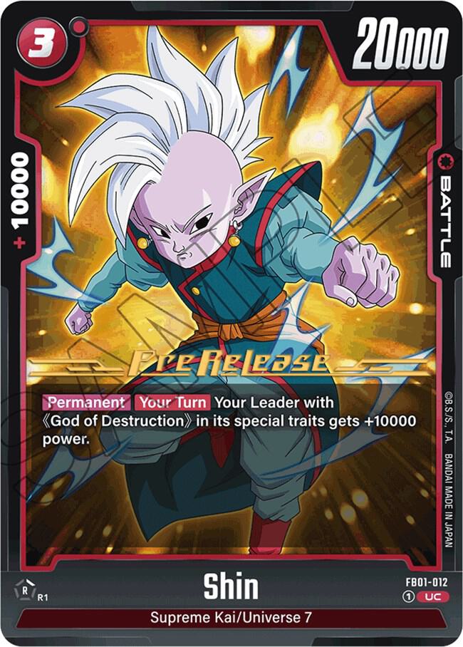Shin FB01-012 card from Awakened Pulse Pre-Release Cards