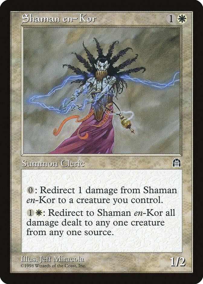 Shaman en-Kor card from Stronghold
