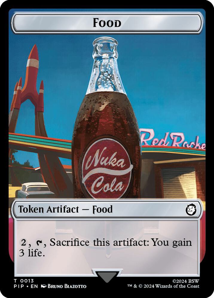 Food (0013) // Squirrel Double-Sided Token 13 // 9 card from Universes Beyond: Fallout