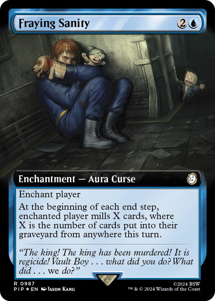 Fraying Sanity (Extended Art) (Surge Foil) 987 card from Universes Beyond: Fallout