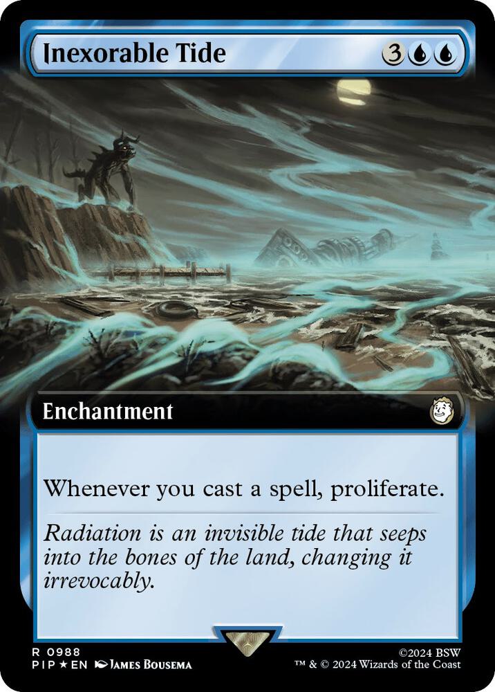 Inexorable Tide (Extended Art) (Surge Foil) 988 card from Universes Beyond: Fallout