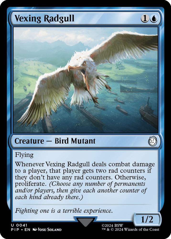 Vexing Radgull 41 card from Universes Beyond: Fallout