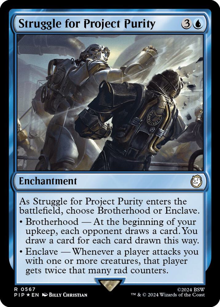 Struggle for Project Purity (Surge Foil) 567 card from Universes Beyond: Fallout