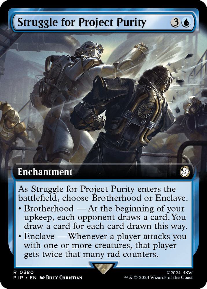 Struggle for Project Purity (Extended Art) 380 card from Universes Beyond: Fallout