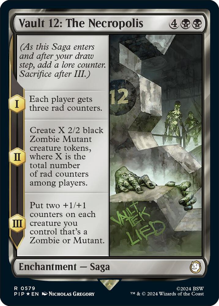 Vault 12: The Necropolis (Surge Foil) 579 card from Universes Beyond: Fallout