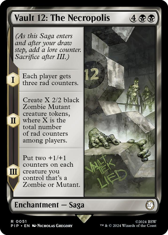 Vault 12: The Necropolis 51 card from Universes Beyond: Fallout