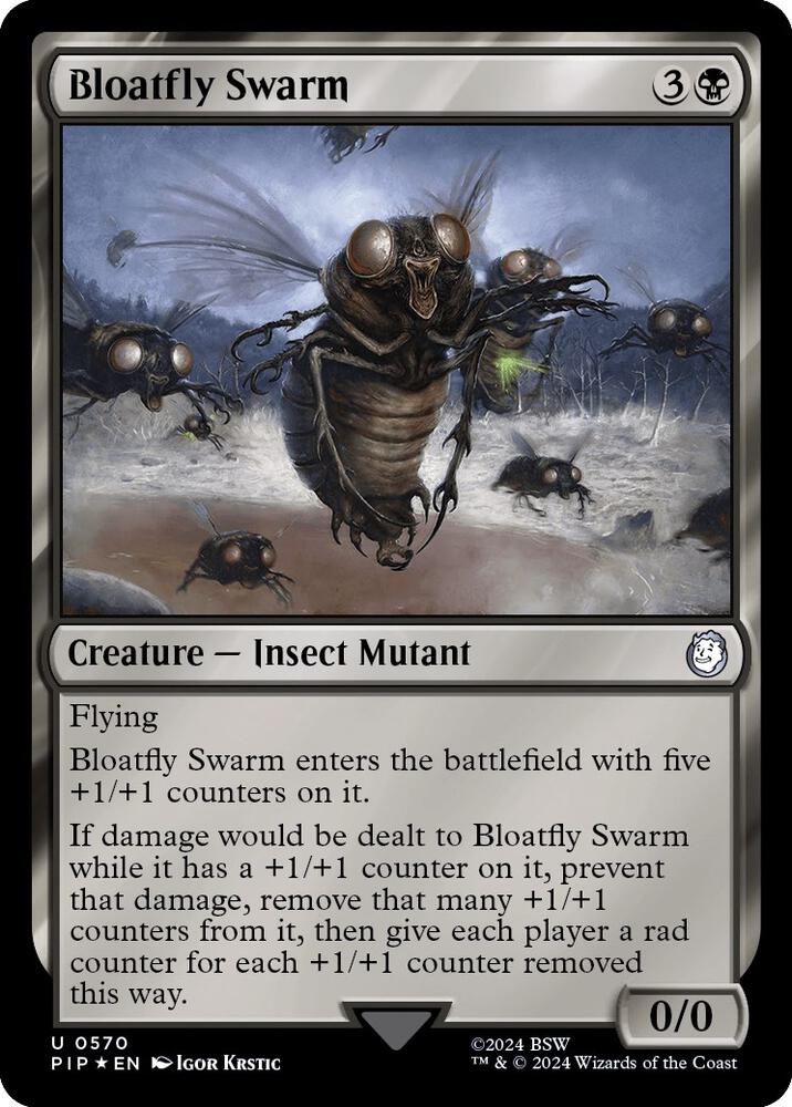 Bloatfly Swarm (Surge Foil) 570 card from Universes Beyond: Fallout